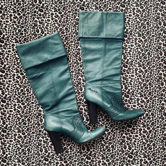 Miss Sixty Shoes - vintage miss sixty Italian leather knee high boots
